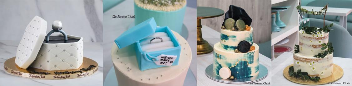 proposal and engagement cakes